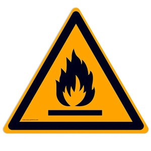 Pictogramme Matières Inflammables W021 – Signalisation incendie EN ISO 7010