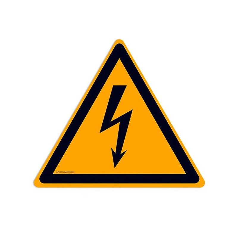 Pictogramme Electricité W012 – Signalisation danger électrique EN ISO 7010