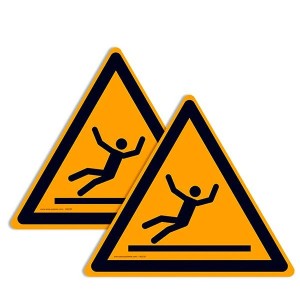 Pictogramme Surface Glissante W011 – Signalisation sécurité EN ISO 7010