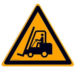Pictogrammes Attention chariot W014 | Signalisation de danger EN ISO 7010