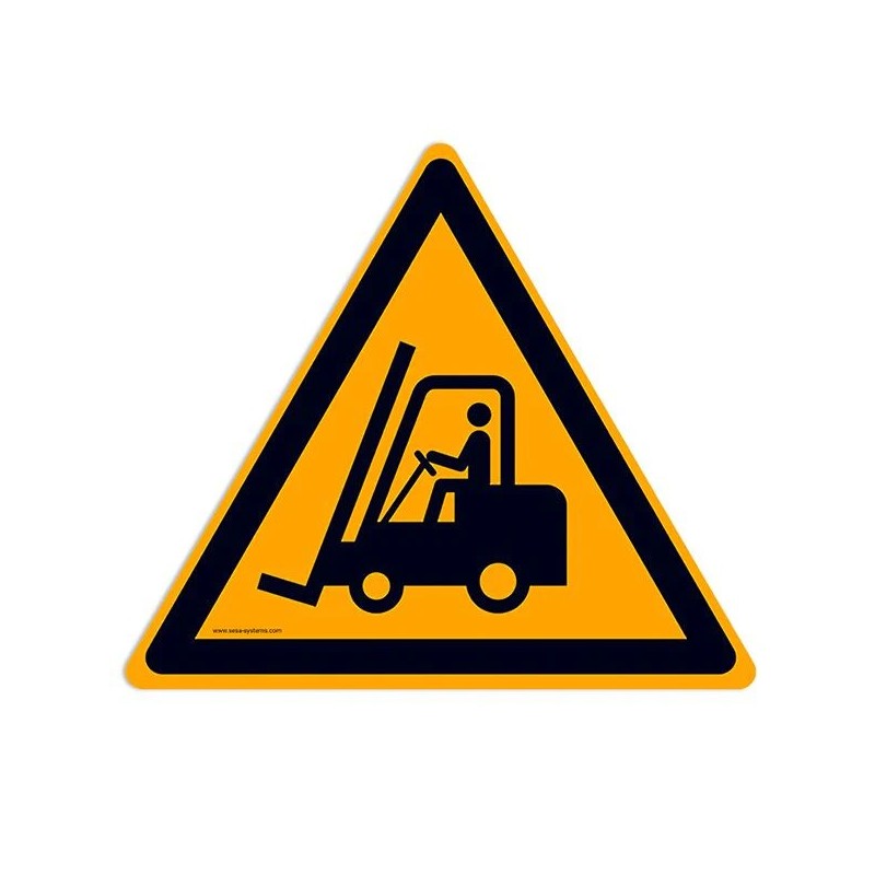 Pictogrammes Attention chariot W014 | Signalisation de danger EN ISO 7010
