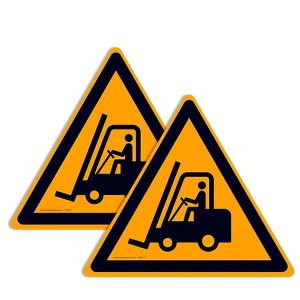 Pictogrammes Attention chariot W014 | Signalisation de danger EN ISO 7010