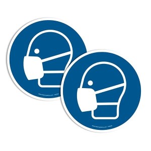 Pictogrammes Masque visage M016 | Obligation de port du masque EN ISO 7010