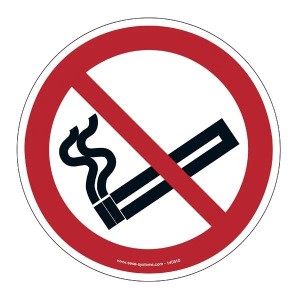 Pictogramme Interdiction de fumer P002 ISO 7010 | Marquage au sol antidérapant