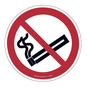 Pictogramme Interdiction de fumer P002 ISO 7010 | Marquage au sol antidérapant