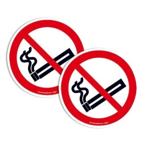 Pictogramme Interdiction de fumer P002 ISO 7010 | Marquage au sol antidérapant