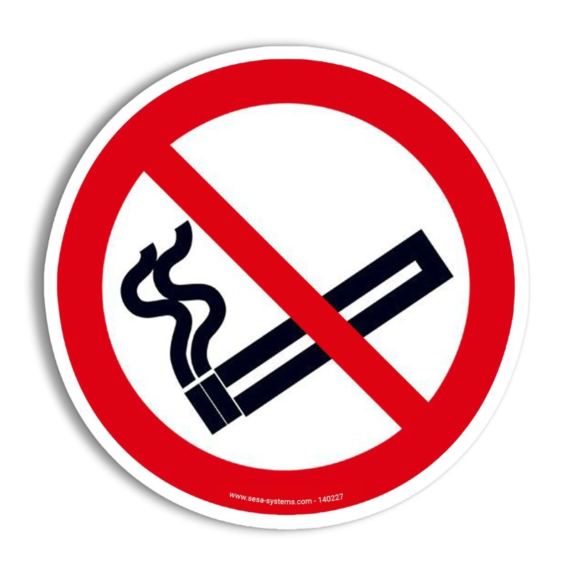 Pictogramme Interdiction de fumer P002 ISO 7010 | Marquage au sol antidérapant