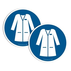 Pictogramme Blouse obligatoire | Marquage au sol sécurité antidérapant