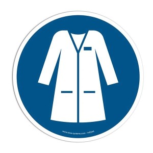 Pictogramme Blouse obligatoire | Marquage au sol sécurité antidérapant