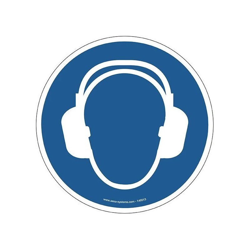 Pictogramme Casque anti-bruit M003 ISO 7010 | Marquage au sol sécurité
