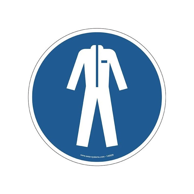 Pictogramme Vêtement de protection M010 ISO 7010 | Marquage au sol sécurité