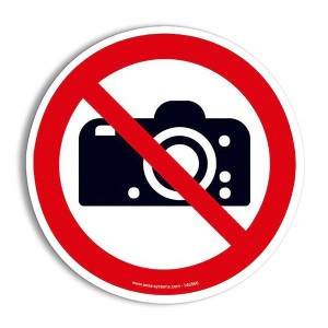 Pictogramme Interdiction de photographier P029 | Signalisation au sol ISO 7010