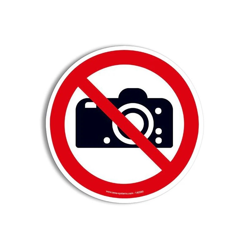 Pictogramme Interdiction de photographier P029 | Signalisation au sol ISO 7010