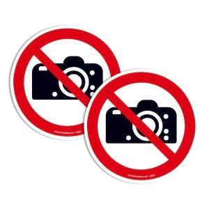 Pictogramme Interdiction de photographier P029 | Signalisation au sol ISO 7010