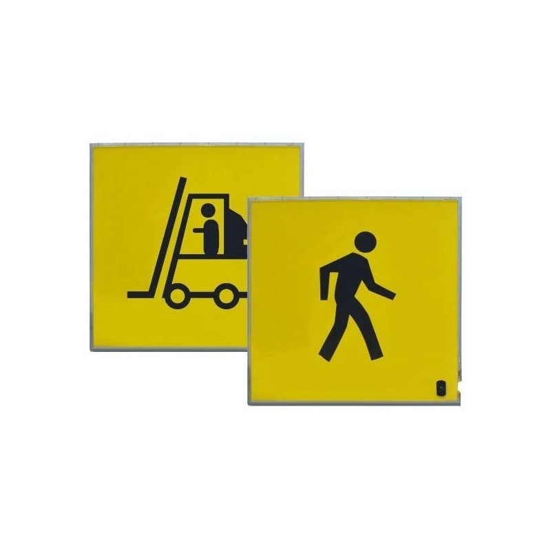 Panneau lumineux sécurité LED recto/verso SECULED | Signalisation de sécurité industrielle