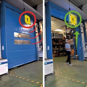 Panneau lumineux sécurité LED recto/verso SECULED | Signalisation de sécurité industrielle