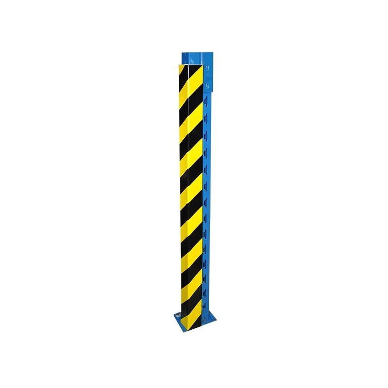 Amortisseur mousse d'angle droit jaune noir 1200 mm | Protection d'angles industriels