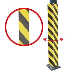 Bandes de protection adhésives jaune noir | Protection anti-choc industrielle