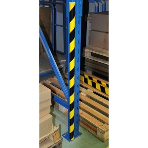 Amortisseur mousse d'angle 3/4 rond jaune/noir 1200 mm | Protection antichoc industrielle