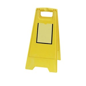 Chevalet de signalisation chantier ponctuel jaune | TIP'INFO