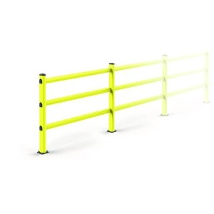 Lisse pour barrière piétonne modulable jaune | Protection piétons industrielle