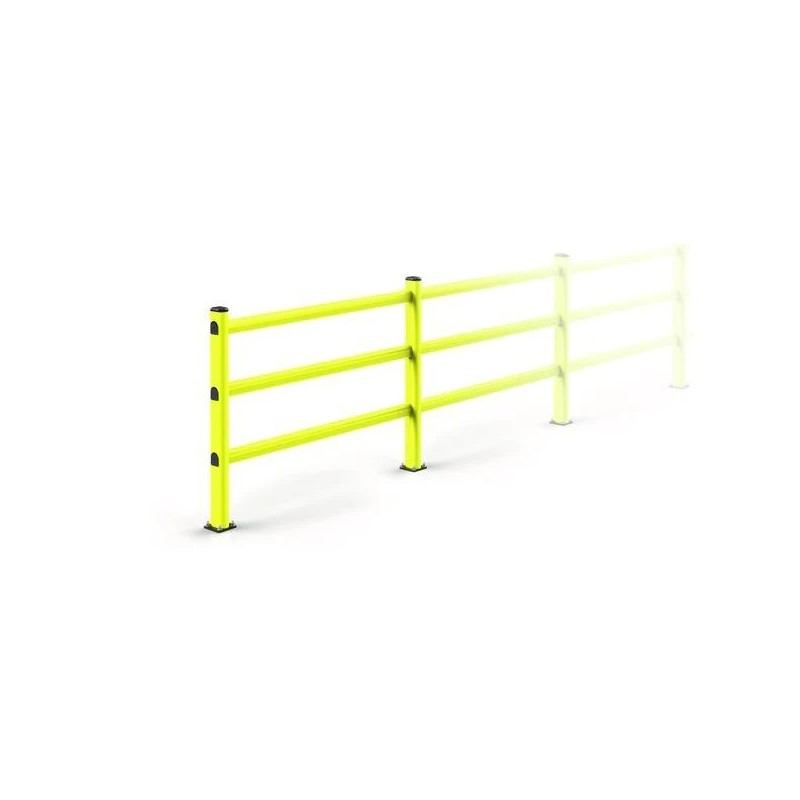 Lisse pour barrière piétonne modulable jaune | Protection piétons industrielle