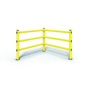 Lisse pour barrière piétonne modulable jaune | Protection piétons industrielle