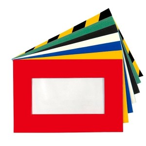 Pochettes transparentes adhésives pour marquage au sol – Lot de 2