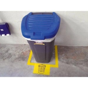 Pictogramme adhésif de marquage au sol industriel | Maroc