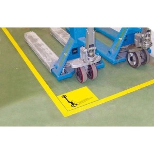 Pictogramme adhésif de marquage au sol industriel | Maroc