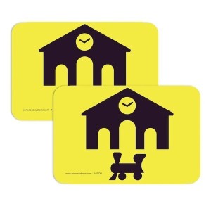 Pictogramme adhésif de marquage au sol industriel | Maroc