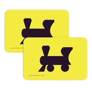 Pictogramme adhésif de marquage au sol industriel | Maroc