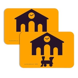 Pictogramme adhésif de marquage au sol industriel | Maroc
