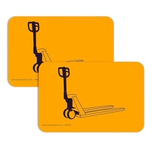 Pictogramme adhésif de marquage au sol industriel | Maroc