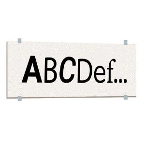 Bandeau Rectangulaire Personnalisable PVC | Texte au Choix