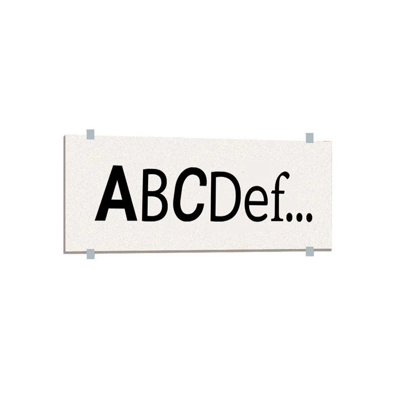 Bandeau Rectangulaire Personnalisable PVC | Texte au Choix