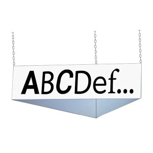 Bandeau Aérien 3 Faces Personnalisable en PVC