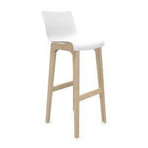 Tabouret haut avec dossier – Confort & Design