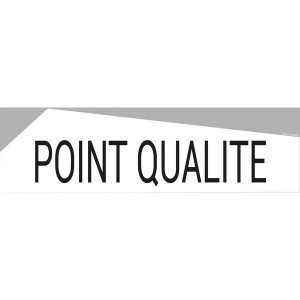 Bandeau Design POINT QUALITÉ en PVC