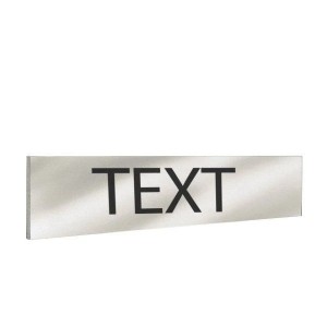 Texte au Verso pour Bandeau de Signalisation