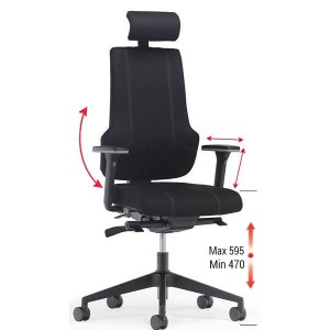 Chaise de bureau ERGO – Confort & Design Professionnel