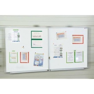 Tableau triptyque magnétique mural avec serrure