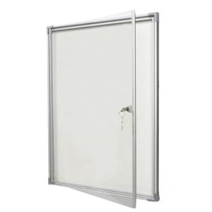Vitrine d'affichage d'intérieur extra plate magnétique avec serrure