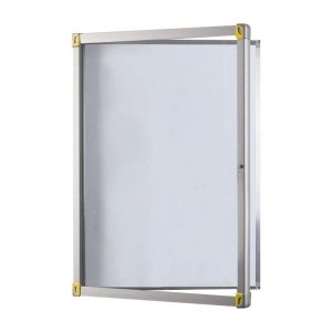 Vitrine d'affichage extérieur magnétique étanche avec serrure