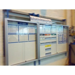Vitrine d'affichage murale MOD'INFO | Magnétique et sécurisée