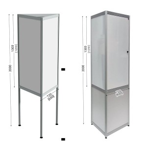 TRISPACE | Colonne d'affichage magnétique 3 faces professionnelle