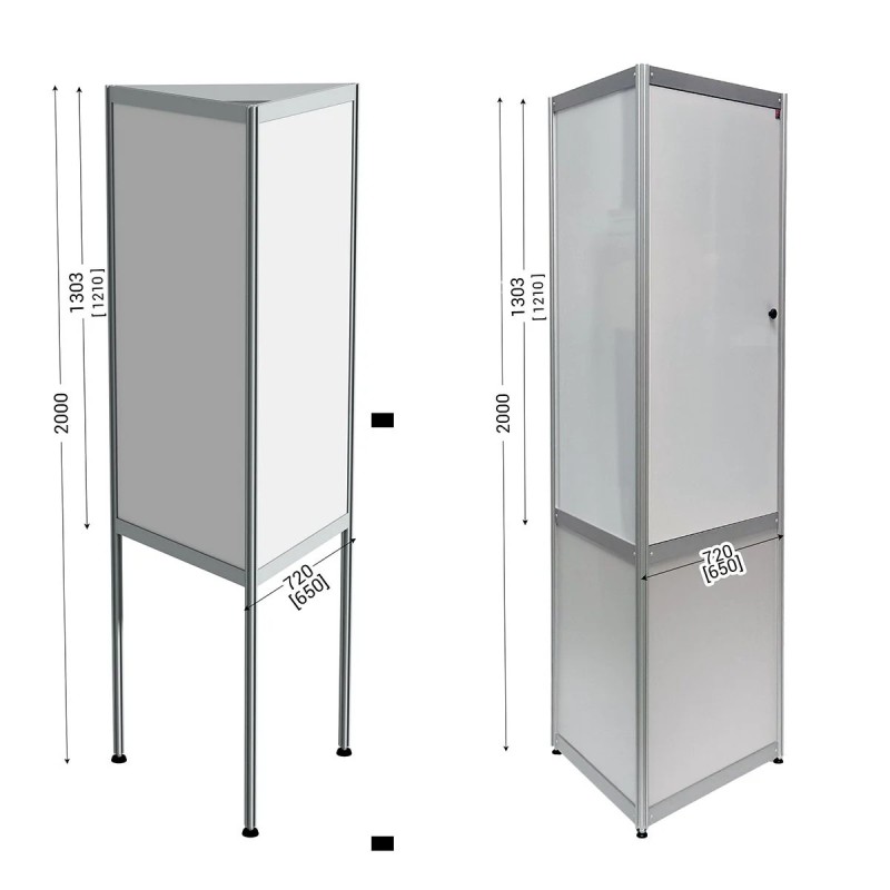 TRISPACE | Colonne d'affichage magnétique 3 faces professionnelle