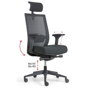 Chaise de bureau CONFORT – Confort & Ergonomie