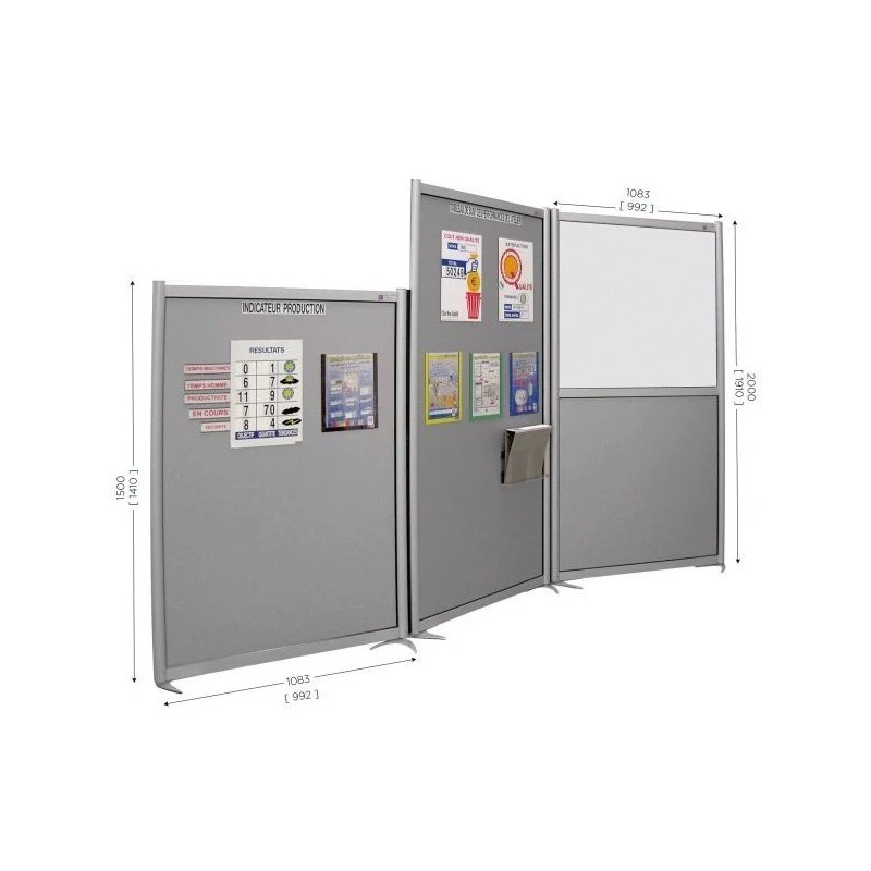 Cloison modulable bureau et atelier MULTISPACE | SESA