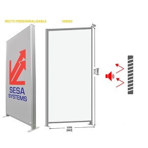 Cloison modulable bureau et atelier MULTISPACE | SESA